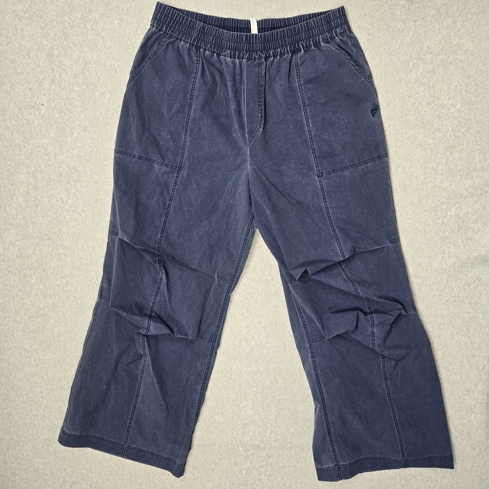 Fabletics Women Activewear Pants L Utility Twill Cargo Baggy